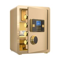 盾将全钢实心保险柜办公防盗保险箱 高45cm金色电子款