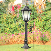 艾克心 户外防水庭院灯花园别墅草坪灯路灯接电款0.8米黑色(单位:套)