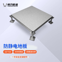 悍刀匠造防静电地板 无边三聚氰胺贴面机房活动地板 含安装(每平方)