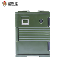 忠将仕 野外后勤保温箱给养单元滚塑箱野营熟食饭菜保温箱 绿色90L ZJS-JB-X90JL