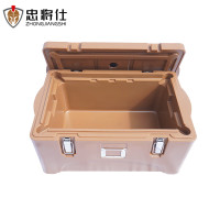 忠将仕 餐盒份盘周转箱给养单元 保温箱后勤保障配餐 咖色 ZJS-JB-Z30KS