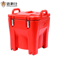 忠将仕 户外保障给养单元便携保温桶(圆内胆)红色 ZJS-JB-T30HS