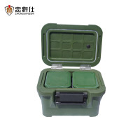 忠将仕 热食前送箱给养单元(含10格餐盒)周转箱送餐配餐箱 ZJS-JB-Z10