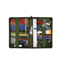 恒德升 标图工具套装 迷彩笔夹工具包 绘图工具尺子指挥尺套装铅笔标图尺套装HDS-XT-059