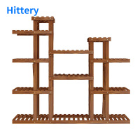 Hittery木花架客厅室内阳台落地木制花盆架子多层升级款1200*250*1200mm