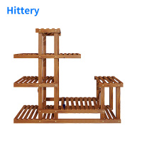 Hittery木花架客厅室内阳台落地木制花盆架子多层加固款980*250*950mm