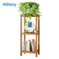 Hittery绿萝花架客厅落地木架阳台放花盆层架子花几3层380*290*1000mm