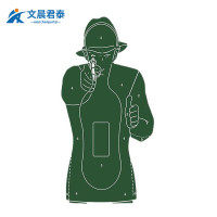 文晨君泰 人体部位三分区靶纸80克靶板靶杆组合用 1张靶纸