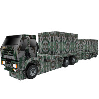 将鹰 充气假目标 训练模拟假目标仿真充气模型 方舱车-丛林数码迷彩