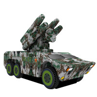 将鹰 充气假目标 训练模拟假目标仿真充气模型 红旗7B防空导弹车-丛林数码迷彩