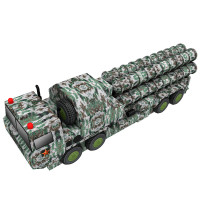 将鹰 充气假目标 训练模拟假目标仿真充气模型 红旗9防空导弹车-丛林数码迷彩