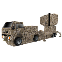 将鹰 充气假目标 训练模拟假目标仿真充气模型 天线车-荒漠数码迷彩