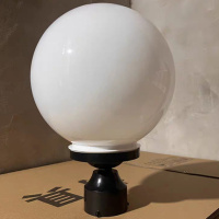 奥托多尔 围栏护栏户外亚克力灯罩 白色直径25CM灯罩+柱套 (单位:套)