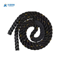 文晨君泰 体能负重跳绳 中间段固定保护套 包中间 黑金色 Φ25mm*2.8米