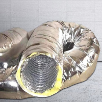 艾克心 空调保温通风软管 加筋保温棉管直径 200mm每根7米(单位:根)