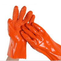 Hittery 止滑耐油手套 807 橙色 均码 长度28cm 10双/组(单位:组)