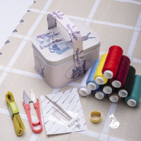 奥托多尔 便携式简易针线包 手提 针线盒+针线套装(单位:套)
