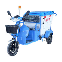 艾克心 500L塑料桶保洁车 电动三轮车 48V32A超威铅酸电池 蓝色 里程30Km以上(单位:台)货期4天