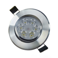 艾克心 小射灯圆孔灯超薄LED天花灯 6W 白光开孔6.5-7.5cm(单位:个)