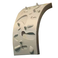 美瑞欧 幼儿园组合滑梯配件 灰色 爬梯2 弧长约160cm左右 80cm宽 1.2米高 定制(单位:个)货期4天