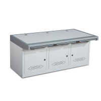 Hittery 安防监控室操作台电脑桌指挥中心控制台调度台F103三联灰白套色(单位:张)货期7天