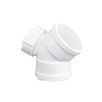 联塑(LESSO) PVC排水配件带口弯头立管检查口 110*45度带口弯头 2个/组(单位:组)
