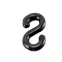 艾克心 塑料链条S扣 连接扣6mm小号 黑色20个/包(单位:包)