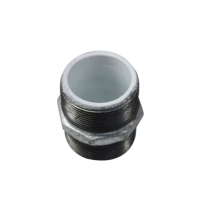 美瑞欧 热镀锌衬塑玛钢外丝直接对丝接头 DN20(单位:个)