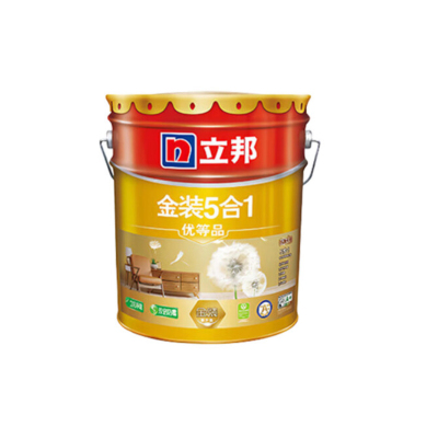 立邦(NipponPaint)金装净味五合一 室内墙面水性环保油漆涂料内墙乳胶漆墙面漆 白色 18L/桶(单位:桶)