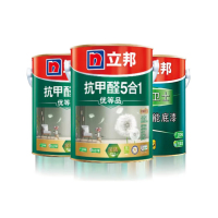 立邦(NipponPaint)抗甲醛净味五合一乳胶漆套装 墙面漆内墙漆 白色15L(5L面漆*2+5L底漆)(单位:组)