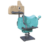 Hittery 公园小区游乐设备 几何马摇摇乐 89*67*98cm (单位:个)货期5天