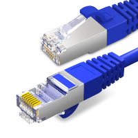 Hittery 超六类网线 CAT6万兆双屏蔽双绞连接线工程成品网络跳线 1米 SC6-1DP(单位:条)