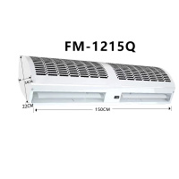 艾克心 自然风风幕机 1.5米升级遥控款FM-1215Q 150*22*14cm 不含安装卸货(单位:台)
