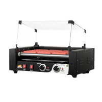 艾士奇(AISHIQI) 烤肠机5管[武士黑]带玻璃罩带门(双温控)(单位:台)