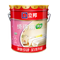 立邦(NipponPaint)绮得丽净味内墙乳胶漆 水性环保 室内防霉抗碱油漆 白色 22KG/桶 可调浅色(单位:桶)