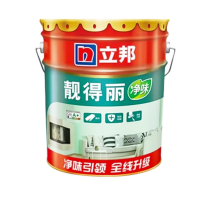 立邦(NipponPaint)靓得丽净味内墙乳胶漆 水性环保室内 防霉抗碱超白墙面漆油漆 白色22KG/桶(单位:桶)