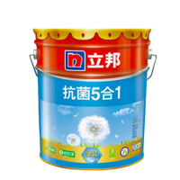 立邦(NipponPaint) 金装净味抗菌5合一乳胶漆 防霉抗碱墙面漆水性环保油漆涂料 白色 18L/桶(单位:桶)
