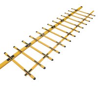 美瑞欧 道闸杆栅栏 铝合金八角杆 4米 黄黑栅栏 定制件 (单位:套) 货期4天