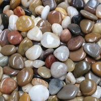 汇特益 鹅卵石 精抛五彩0.5~1.5cm 5斤/包(单位:包)
