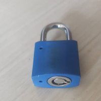 Hittery 通开通用钥匙挂锁 电力表箱锁 机箱专用同芯锁 30mm普通锁芯 蓝色 100个/组(单位:组)