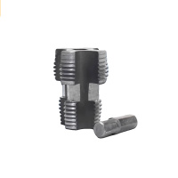 汇特益 新款水管内孔开丝器电钻六角水管攻丝工具 6分1寸水管内外开丝器 (单位:个)