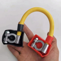 汇特益 纯铜电瓶线 连接线 串联线 蓄电池并连线搭火线 12v转24v 总长30cm(单位:条)