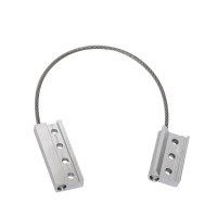 Hittery 窗户防坠绳 欧标+23槽/银色[含螺丝]绳长283mm绳粗3mm 304不锈钢绳+铝合金座 (单位:条)