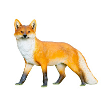 Hittery 户外仿真动物仿真狐狸摆件 母子狐狸2只 大号+小号 (单位:套)