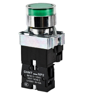 正泰(CHNT) 常开按钮 绿色带灯按钮 NP2-BW3361 24V 1常开 LED(单位:只)