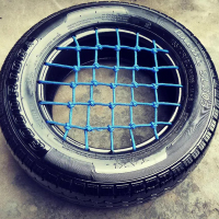 Hittery 轮胎秋千 定制黑色轮胎蓝色网 外径54CM左右 内径32CM 厚17CM左右(单位:个) 货期4天