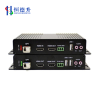 恒德升非压缩高清视频光端机1路视频+环出+独立双向音频+RS232+KVM键鼠