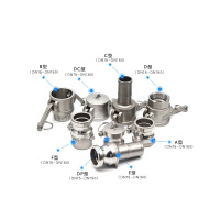 汇特益 304不锈钢快速接头 隔板把式快插接头 1.5寸 DN40 304材质(单位:个)