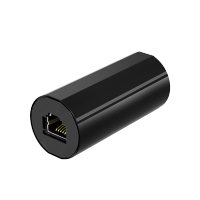 恒德升 网线对接头延长连接器RJ45网络千兆双通宽带水晶头口直通头 黑色防雷款10个装 HDS-A499S-WDT278