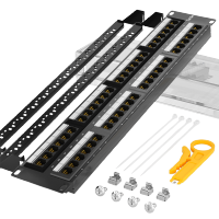 恒德升 网络配线架千兆非屏蔽工程48口六类配线架 HDS-A499S-WDT231